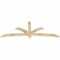 Ekena Millwork Davenport Rough Sawn Timber Gable Bracket, Douglas Fir, 84"W x 31"H x 2"D x 4"F, 9/12 Pitch GBW084X31X0204DAV00RDF - alternate 4